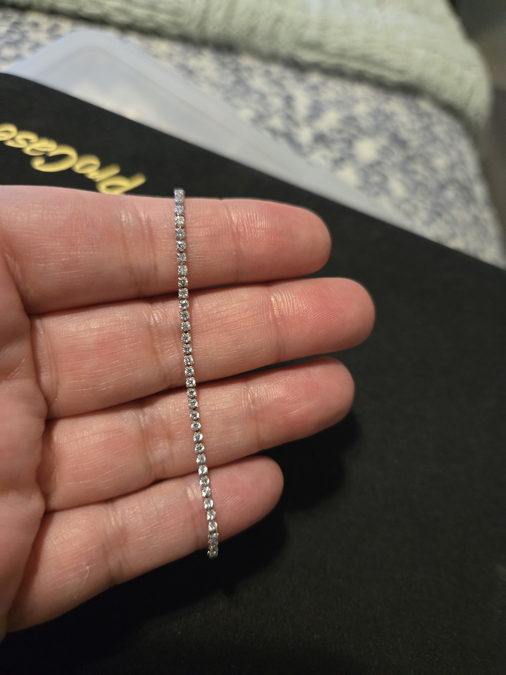 Classic Silver Tennis Bracelet with Clear Stones